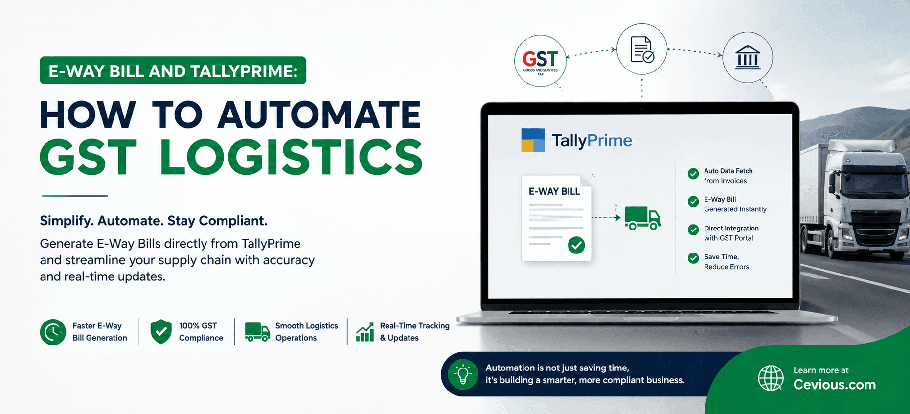 E-Way Bill and TallyPrime: How to Automate GST Logistics